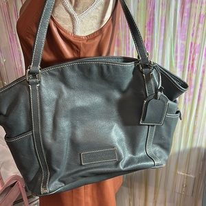 Dooney & Bourke grey leather tote bag